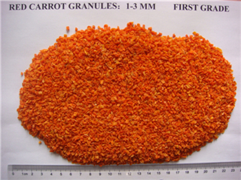 脱水胡萝卜粒3X3 Dehydrated carrot 3X3